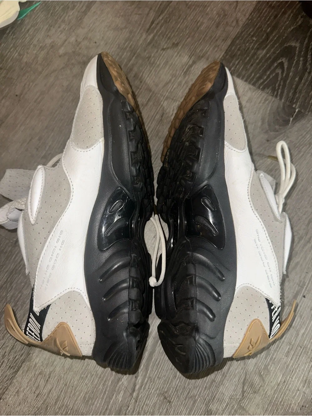 Reebok Men’s Gray, White & Tan Slip-On Trainer